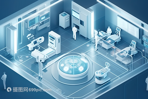 25D科技賦能智能醫療 未來醫療保健治療中心的數字藝術與智能設備